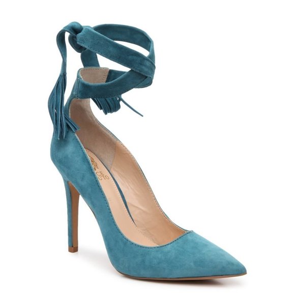 Vince Camuto Shoes - VINCE Camuto Turquoise Nalani Wrap Around Heels, Women's Size 7 ½